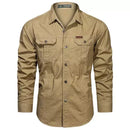 Camisa Masculina Manga Longa Militar